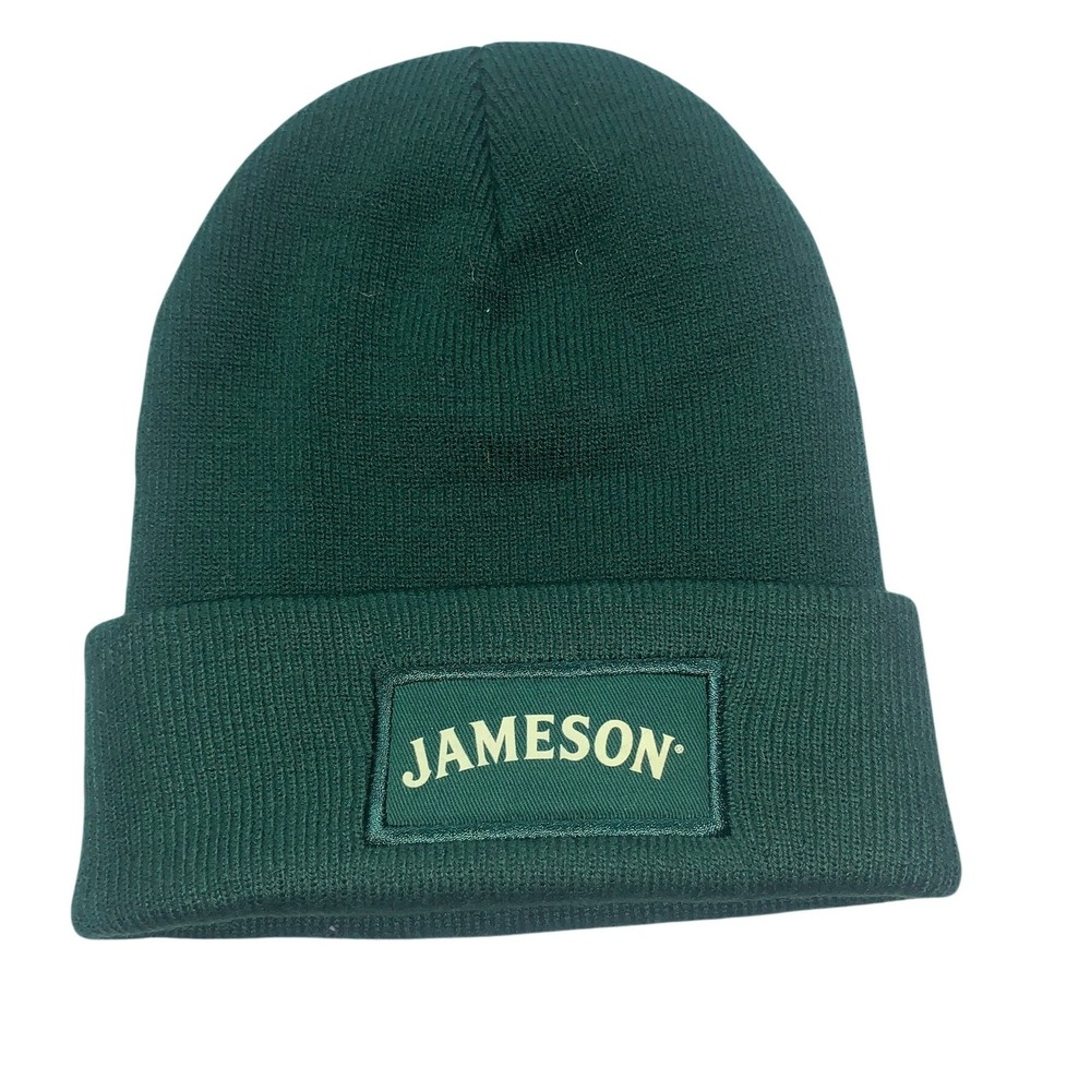 Jameson‎ Green Beanie Hat Knit Logo Men's One Size